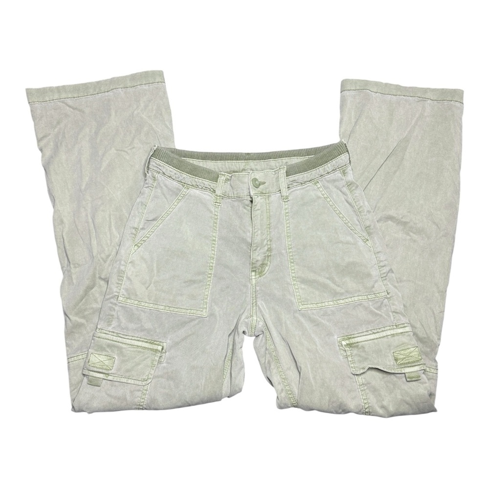 American Eagle Cargo Green Baggy Straight Leg Pants 0 Short